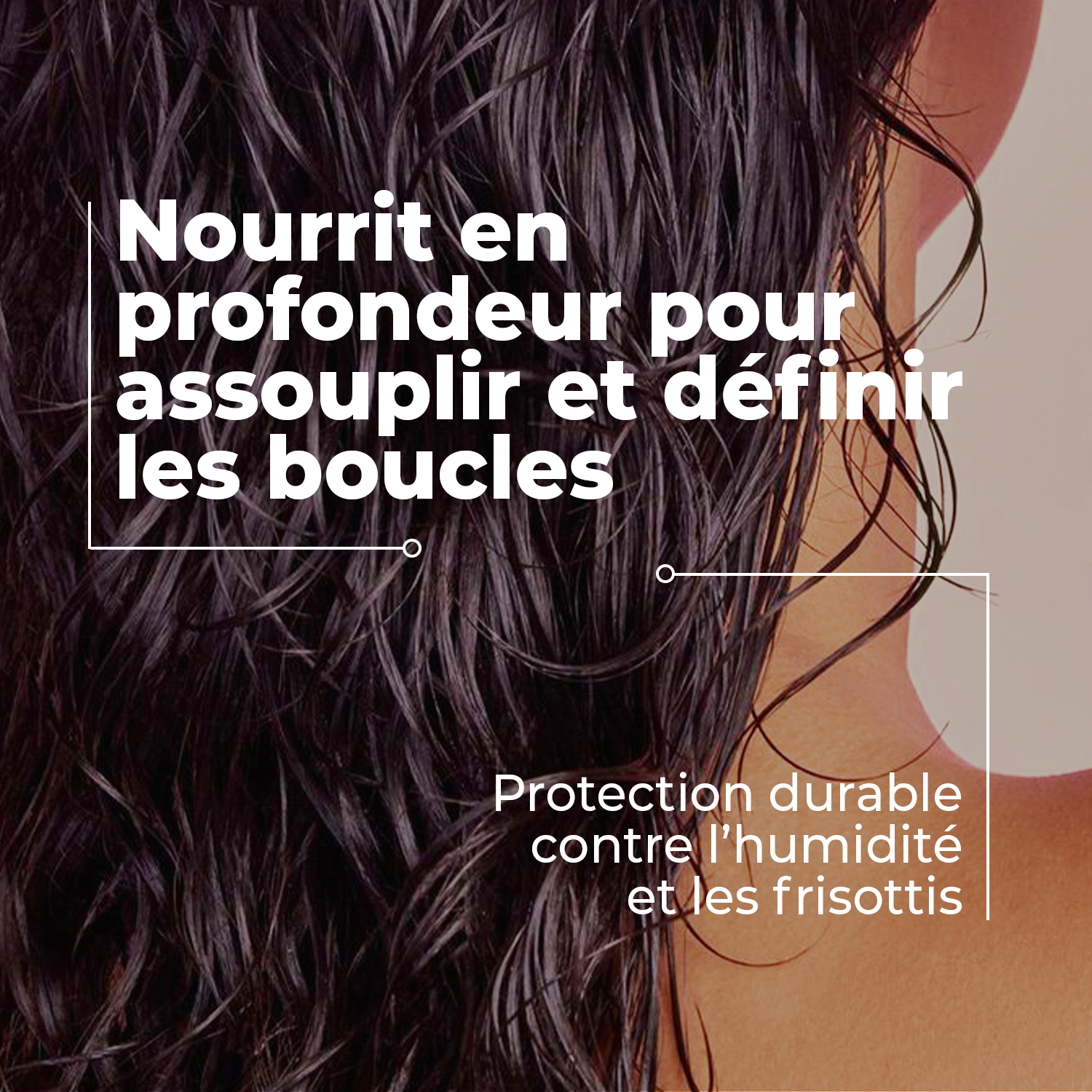 cheveux après utilisation Curl coco 2 en 1 masque & démêlant nutri boucles