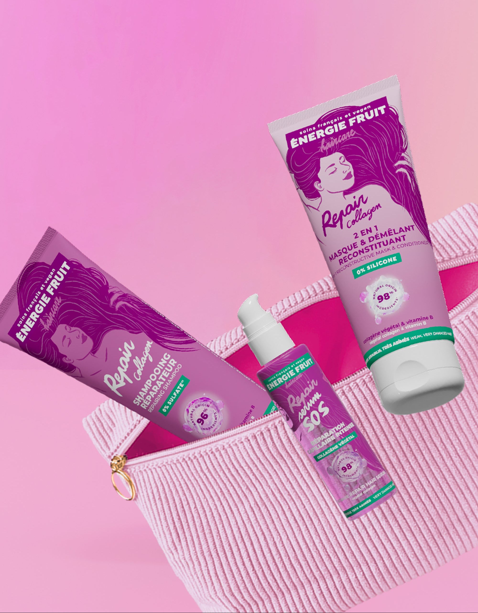 TROUSSE ROUTINE CAPILLAIRE RÉPARATION COLLAGÈNE