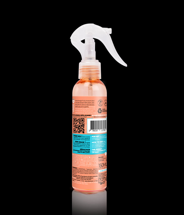 huile capillaire monoï dos energie fruit