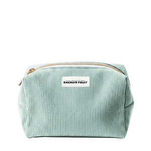 TROUSSE DE TOILETTE EN VELOURS XXL - VERT PÂLE - CADEAU