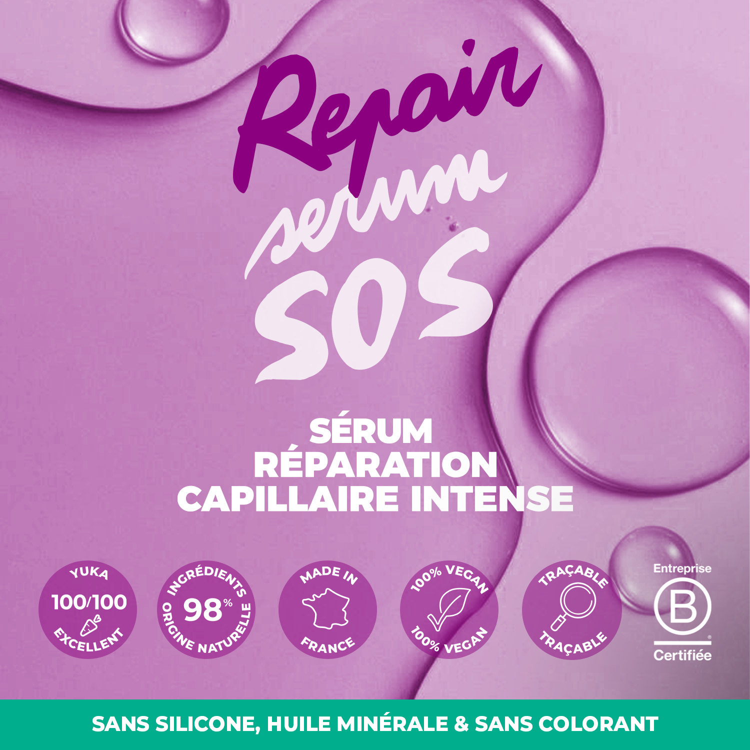 Sérum SOS repair collagène texture