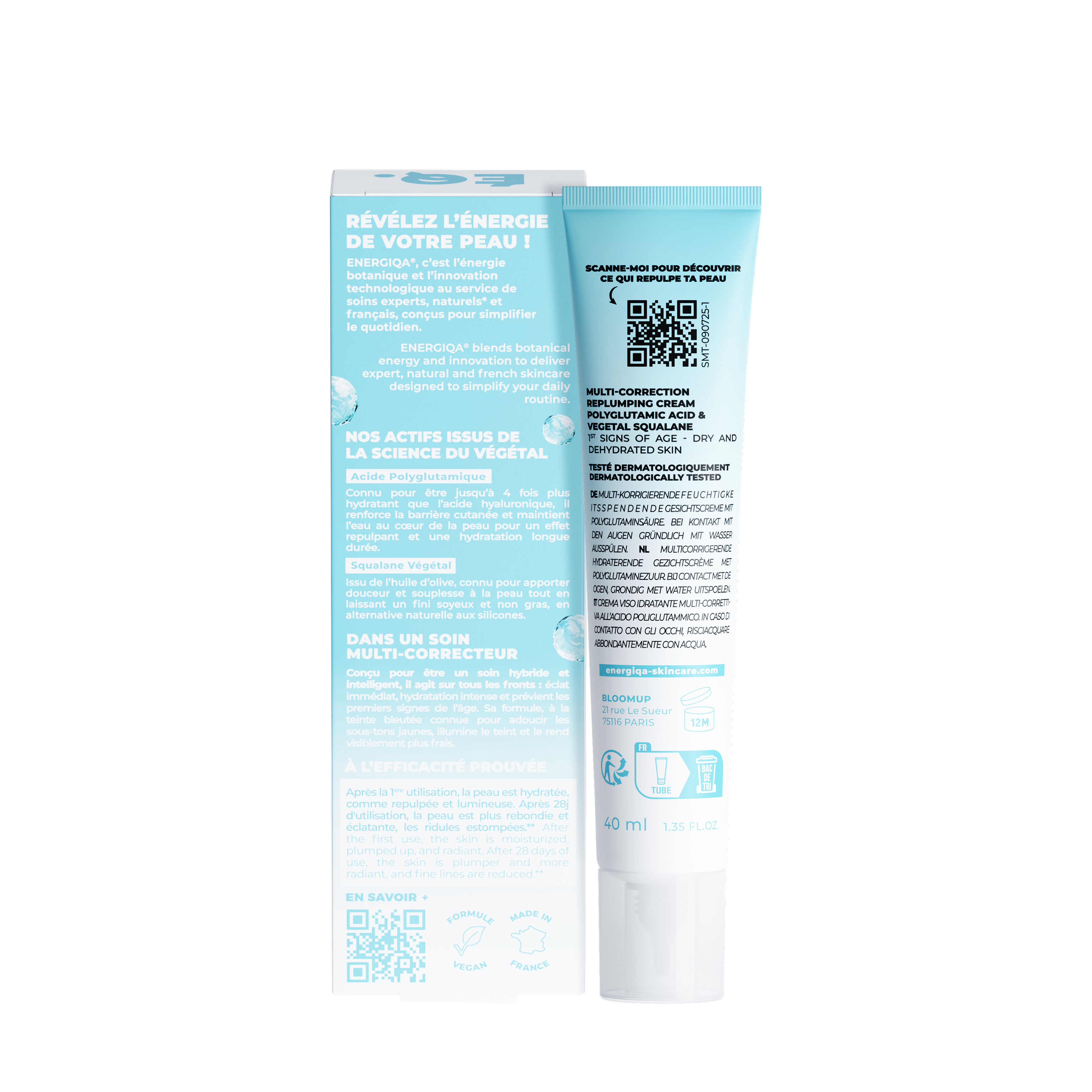 SOIN MULTI-CORRECTEUR HYDRA - HYDRATANT & REPULPANT - PEAUX SECHES