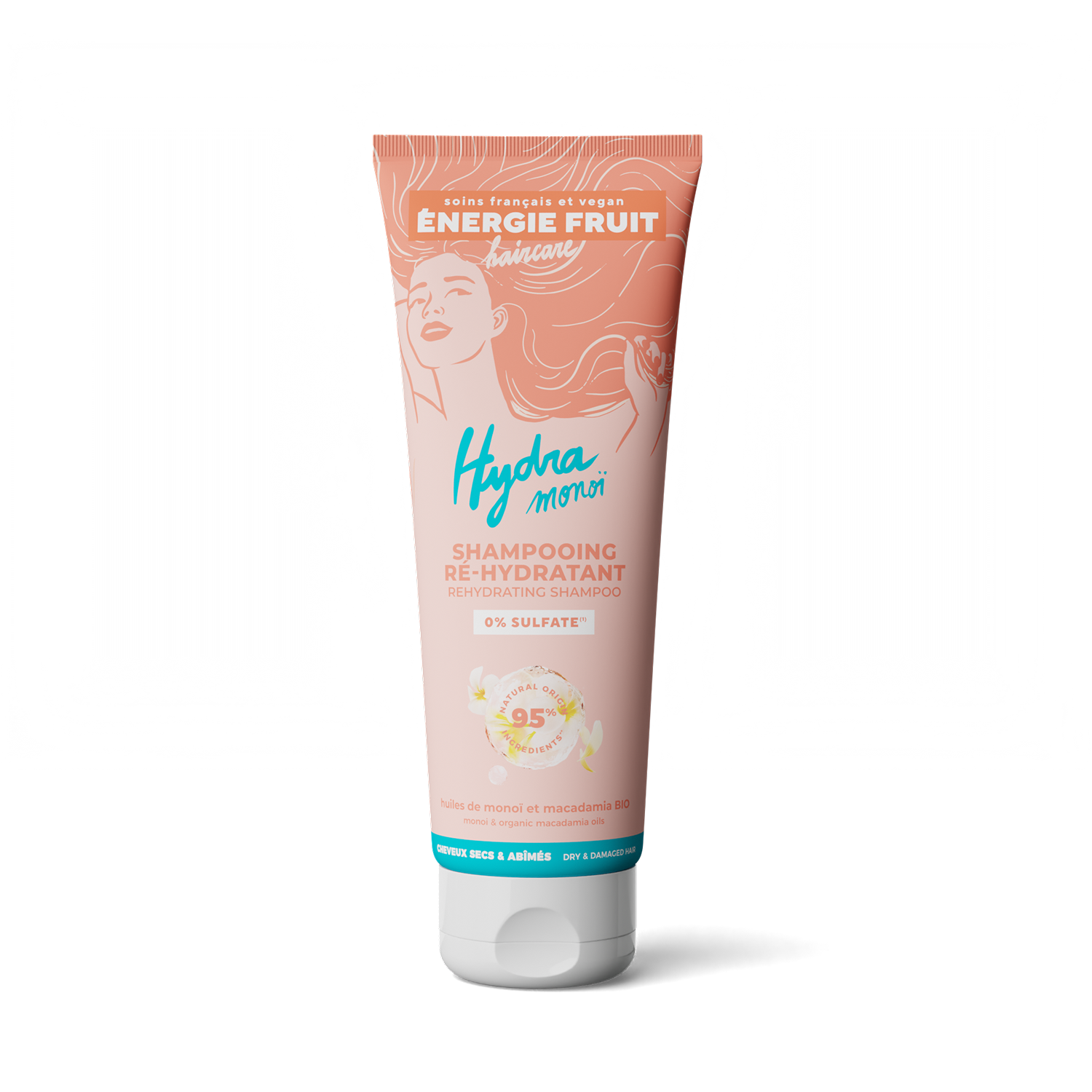 ﻿energie fruit SHAMPOOING HYDRATANT SANS SULFATE - MONOÏ & HUILE DE MACADAMIA BIO