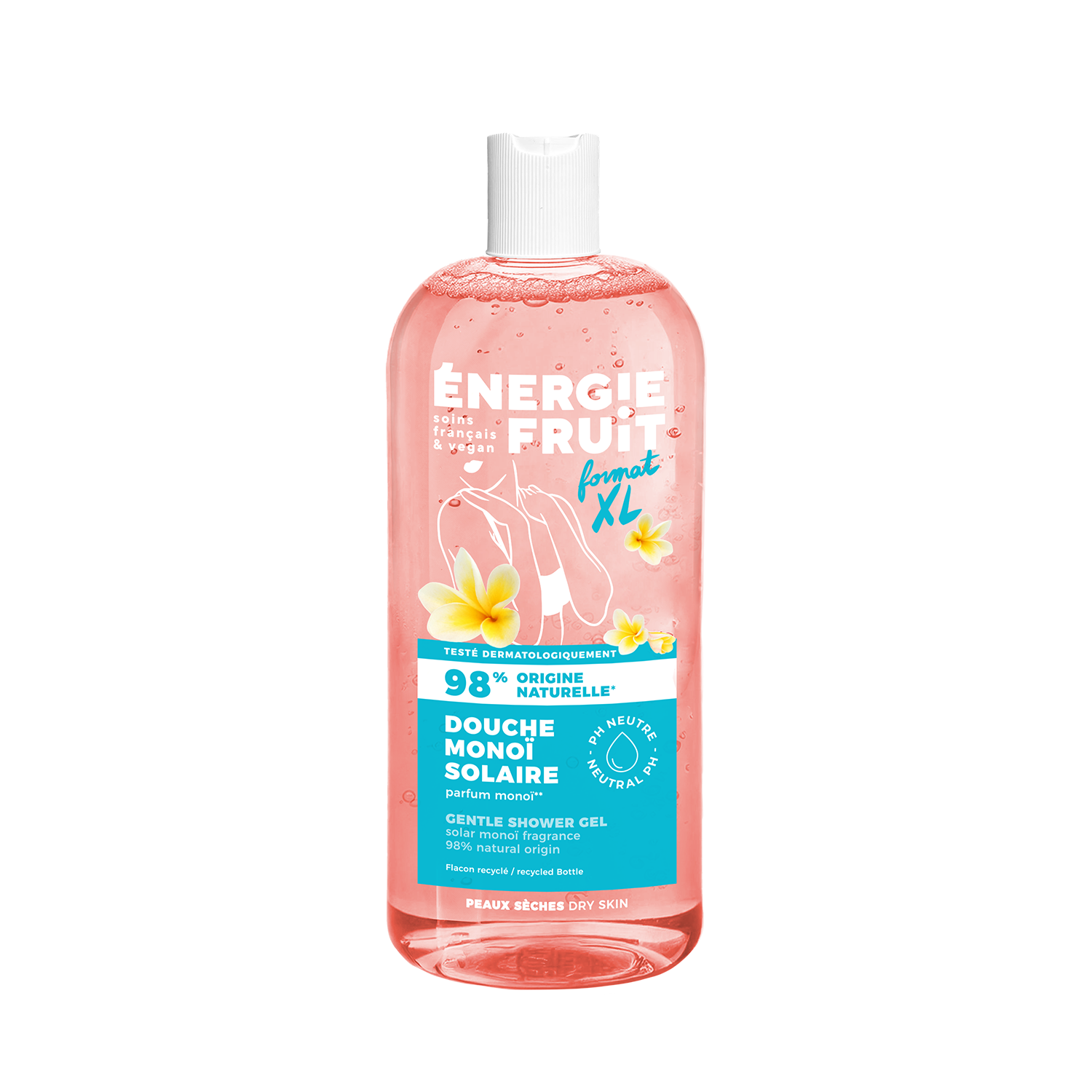 Gel douche monoï solaire face