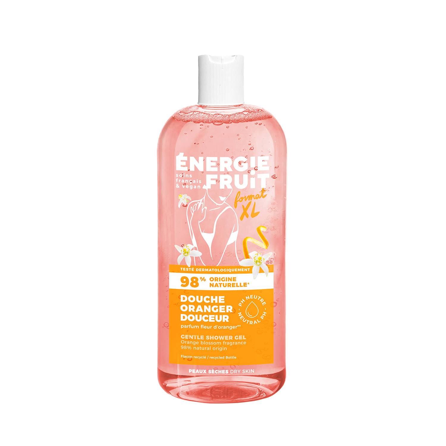 energie fruit GEL DOUCHE FLEUR D'ORANGER & HUILE DE LIN BIO