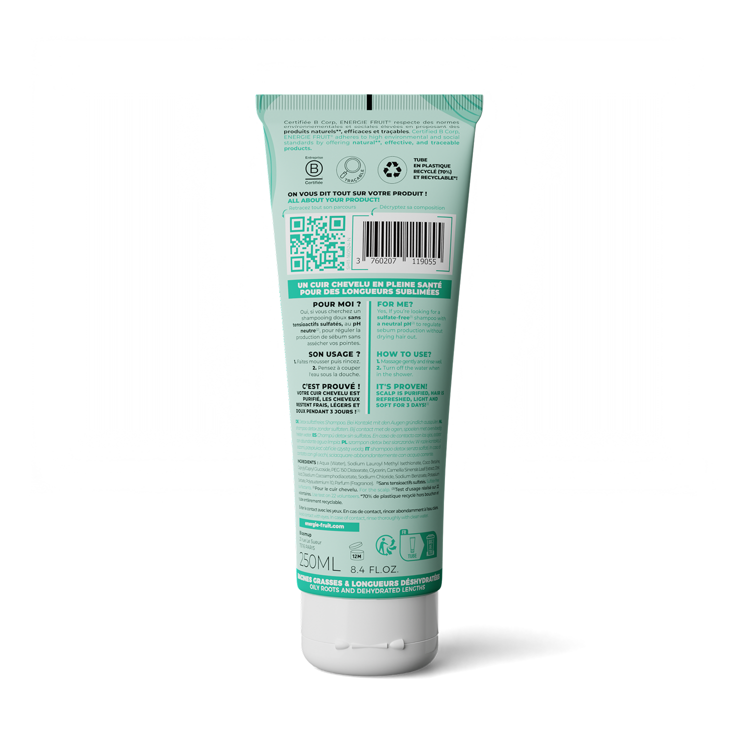 Shampooing detox aloe dos