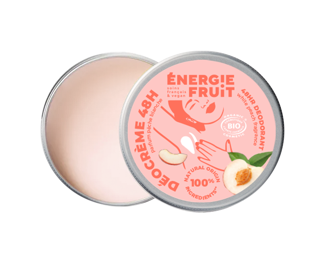 energie fruit DÉOCRÈME 48H PECHE - CERTIFIÉ BIO PAR ECOCERT
