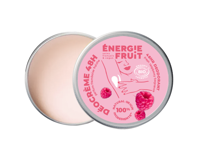 energie fruit DÉOCRÈME 48H FRAMBOISE - CERTIFIÉ BIO PAR ECOCERT