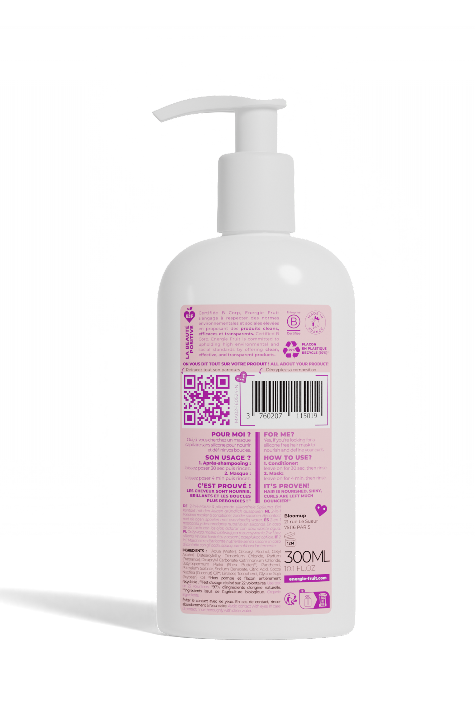 MASQUE 2 EN 1 COCO CURL NOURRISSANT BOUCLES - SANS SILICONE