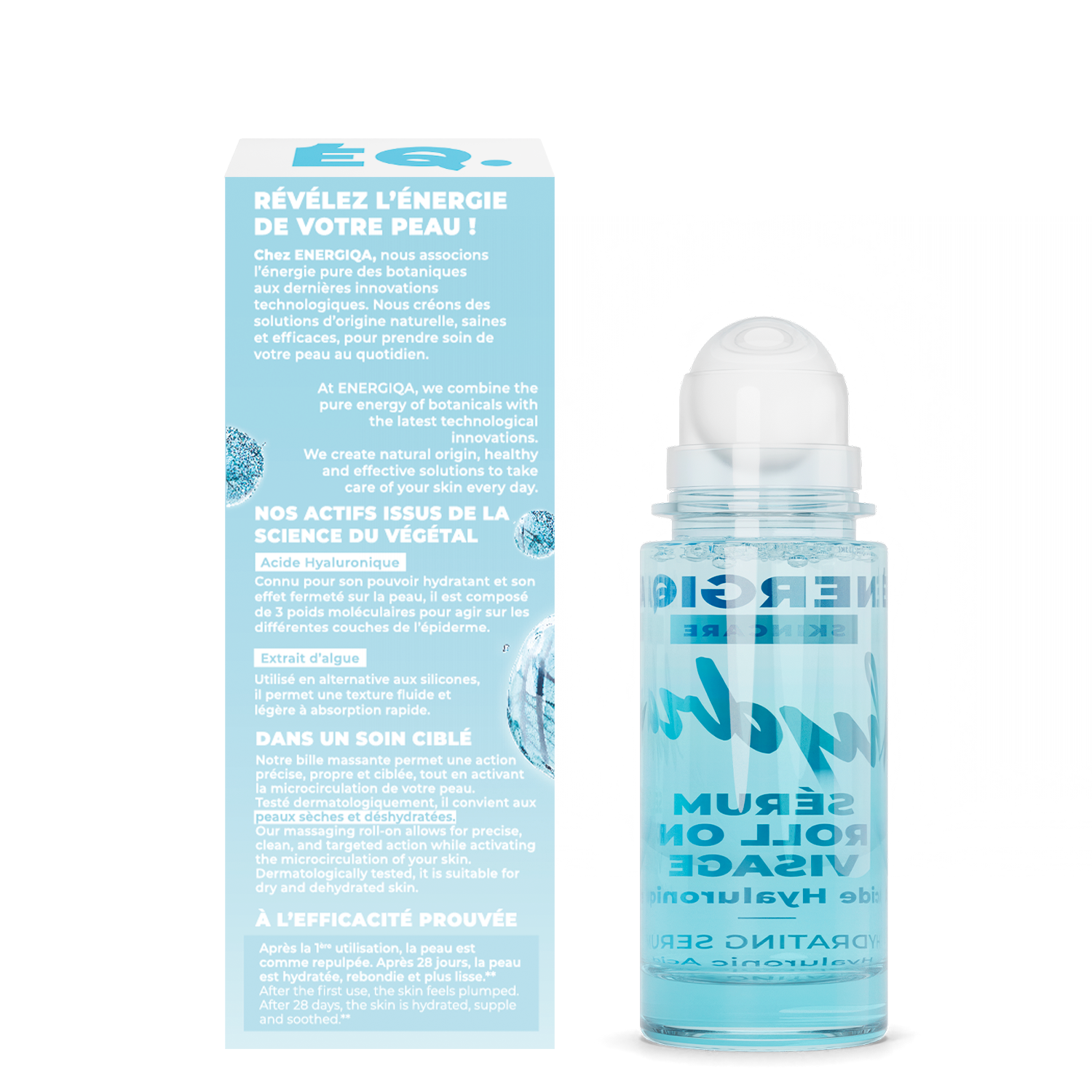 MOISTURIZING & PLUMPING ROLL-ON FACE SERUM - HYALURONIC ACID