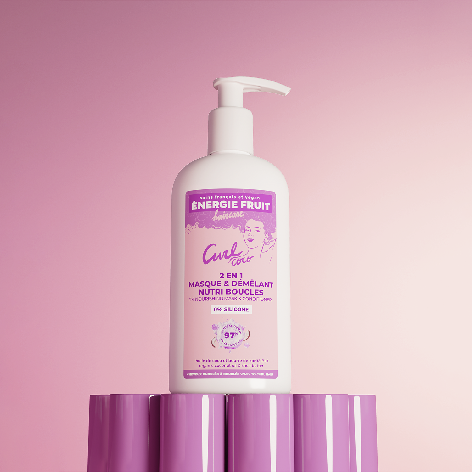 MASQUE 2 EN 1 COCO CURL NOURRISSANT BOUCLES - SANS SILICONE