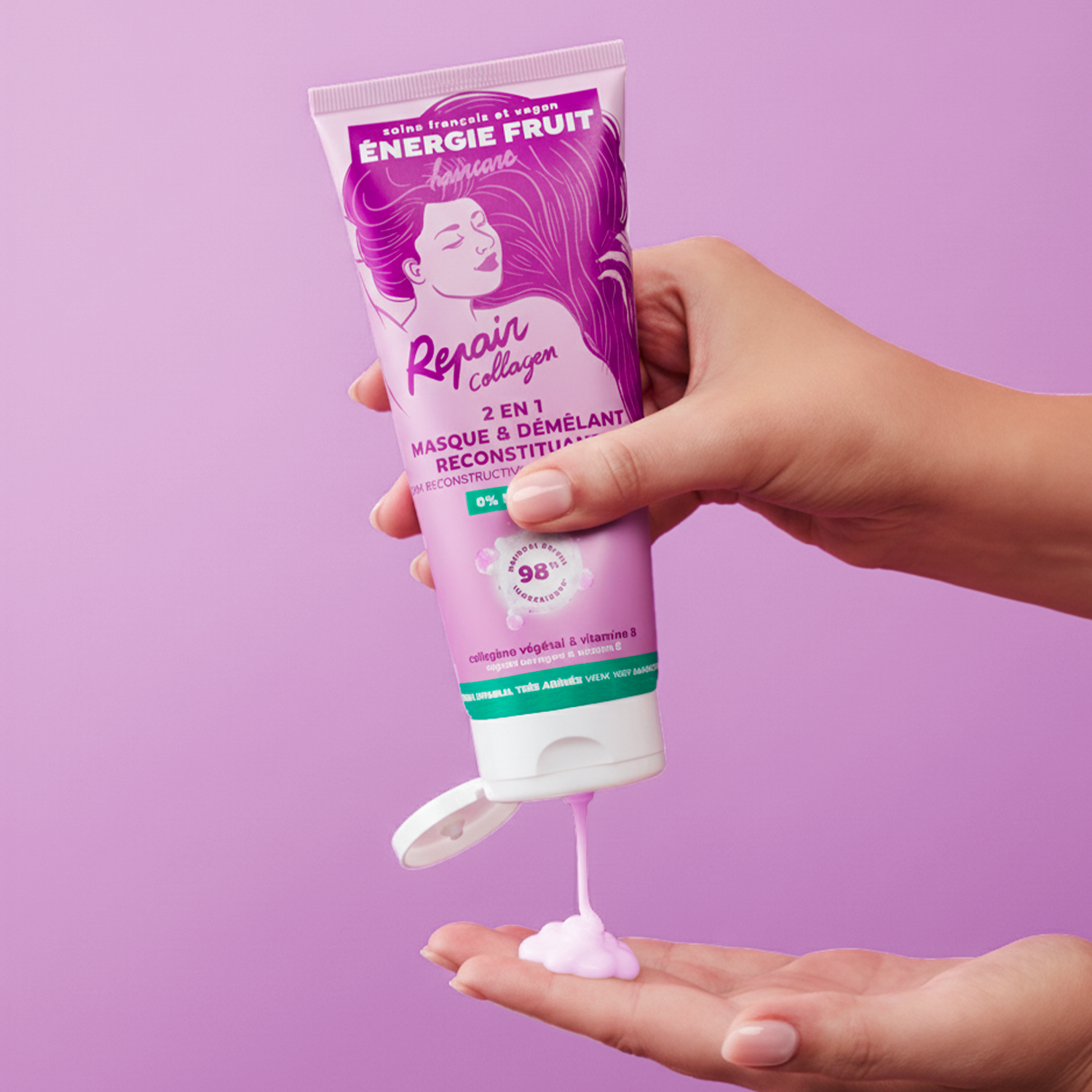 MASQUE 2 EN 1 COLLAGEN REPAIR RECONSTITUANT - SANS SILICONE