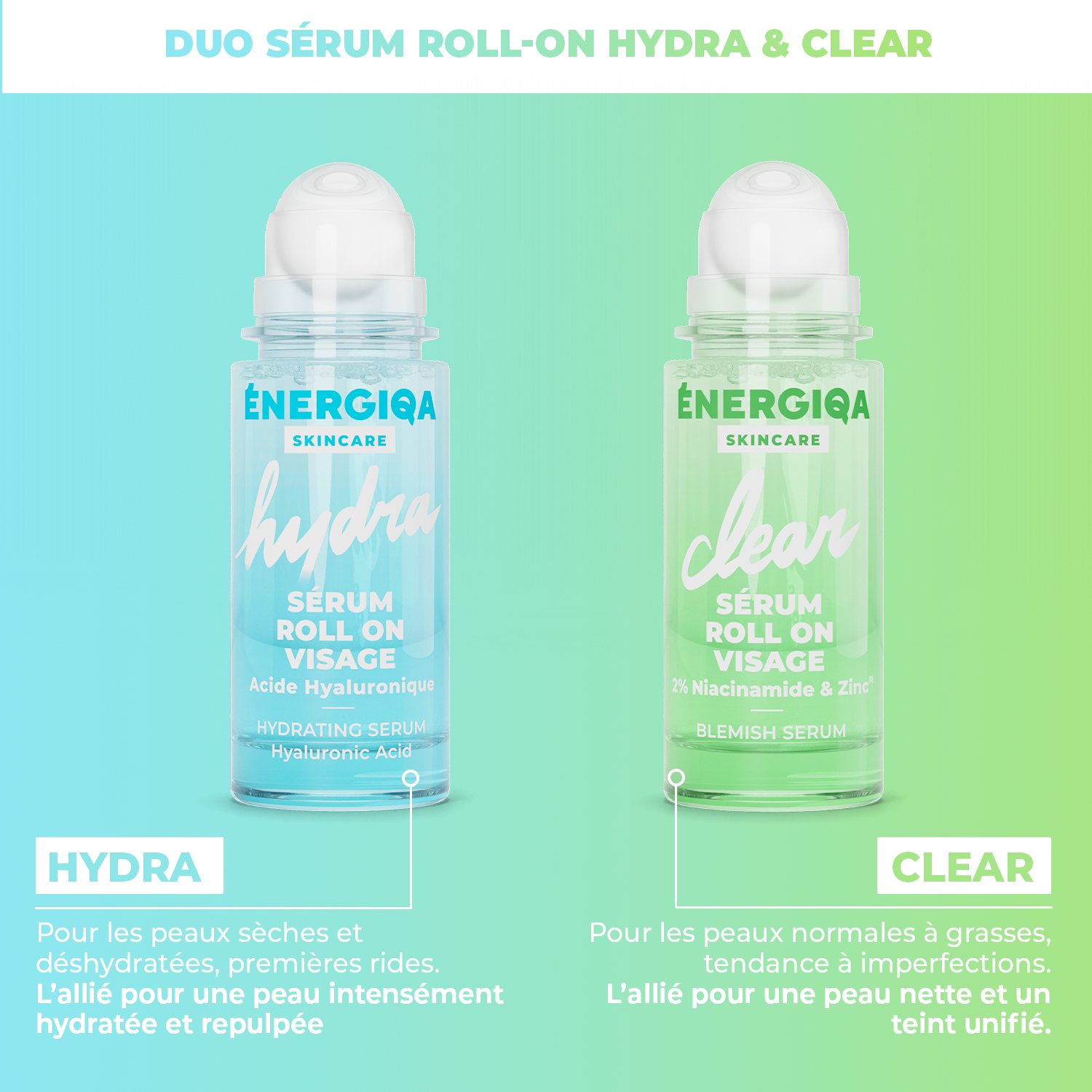DUO SERUM ROLL-ON HYDRA & CLEAR