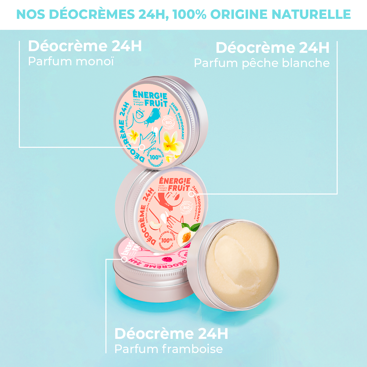 DÉOCRÈME 24H PARFUM MONOÏ - CERTIFIÉ BIO ECOCERT