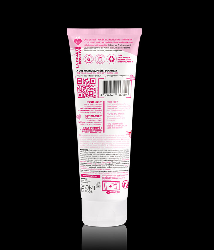 Shampoing sans sulfate monoï rose dos energie fruit