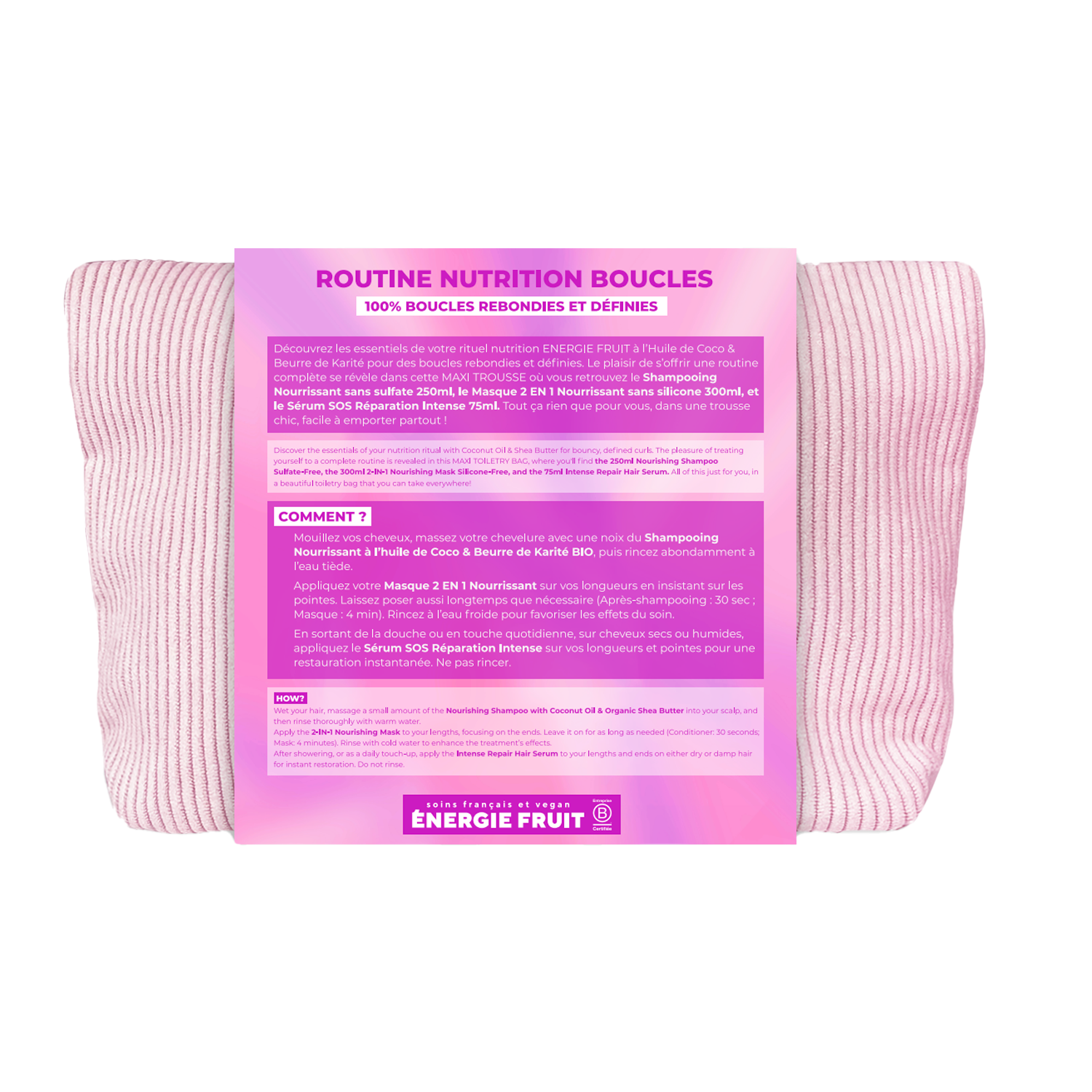 TROUSSE ROUTINE CAPILLAIRE NUTRITION BOUCLES COCO
