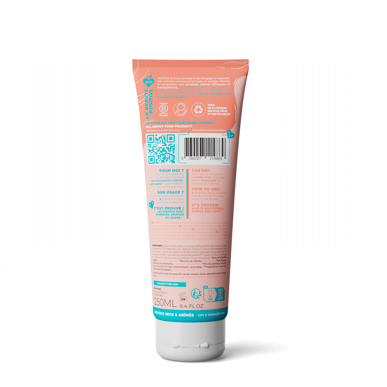 SHAMPOING HYDRATANT MONOÏ - SANS SULFATE