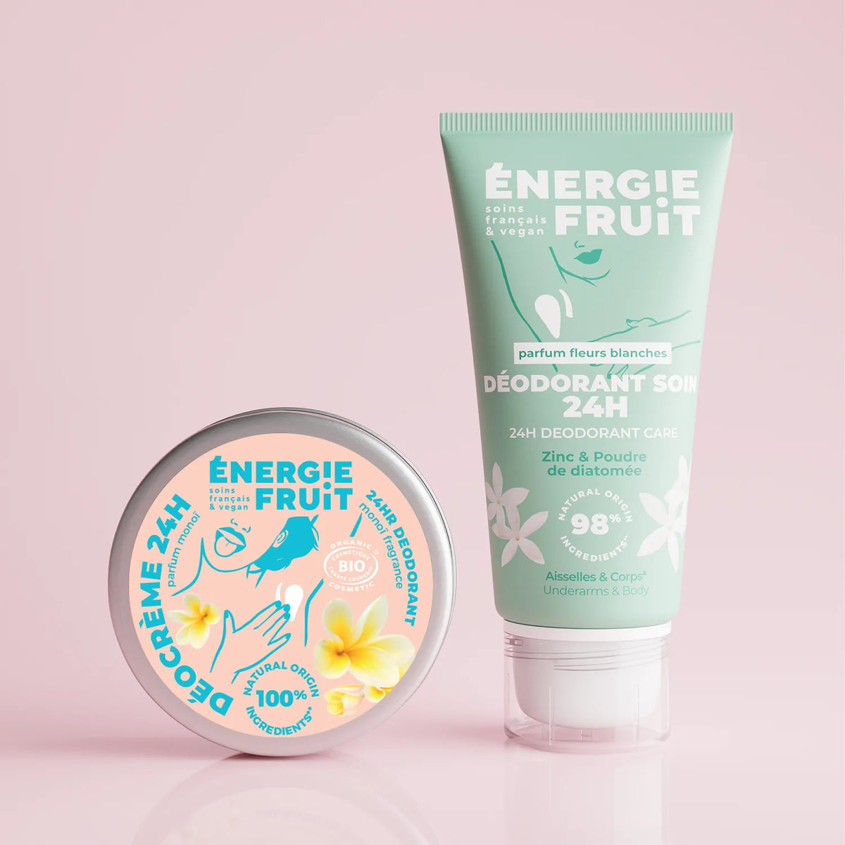PACK DUO DÉODORANTS 24H MONOI PEAUX SENSIBLES