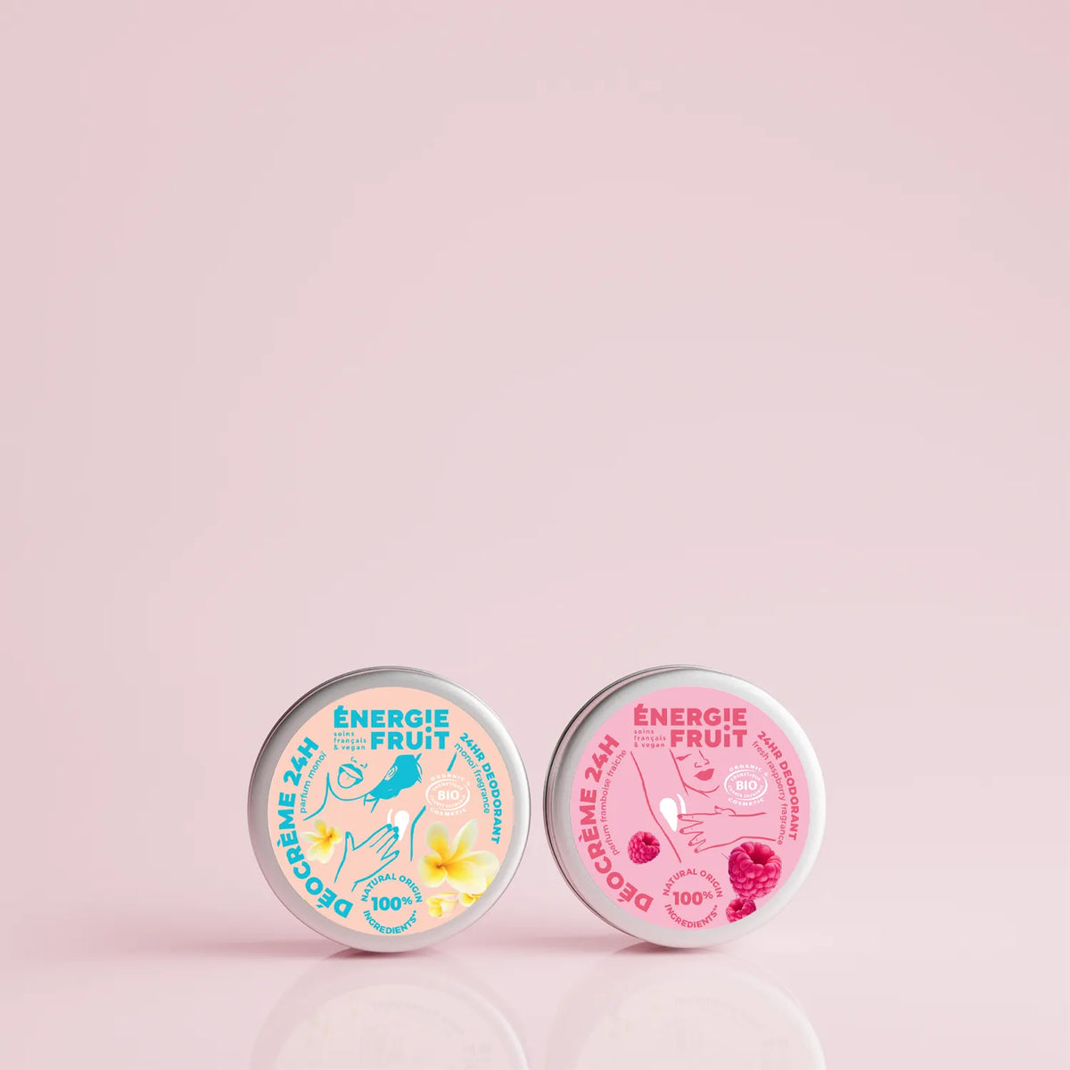 PACK DUO DÉODORANT CRÈME 24H MONOI & FRAMBOISE