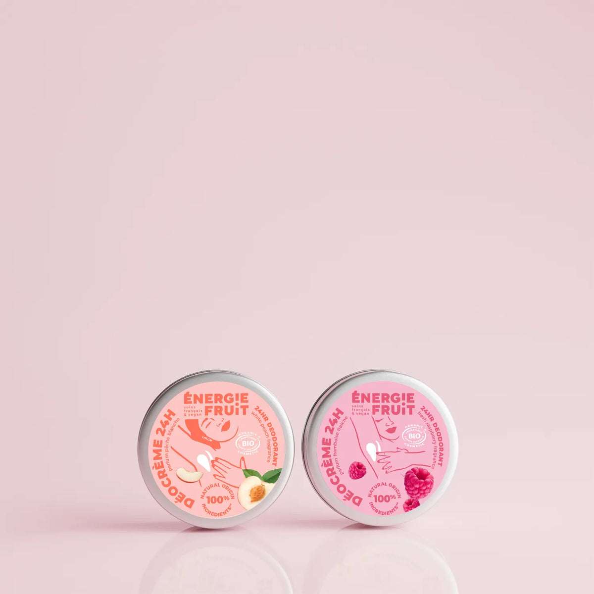 PACK DUO DÉODORANT CRÈME 24H PÊCHE & FRAMBOISE
