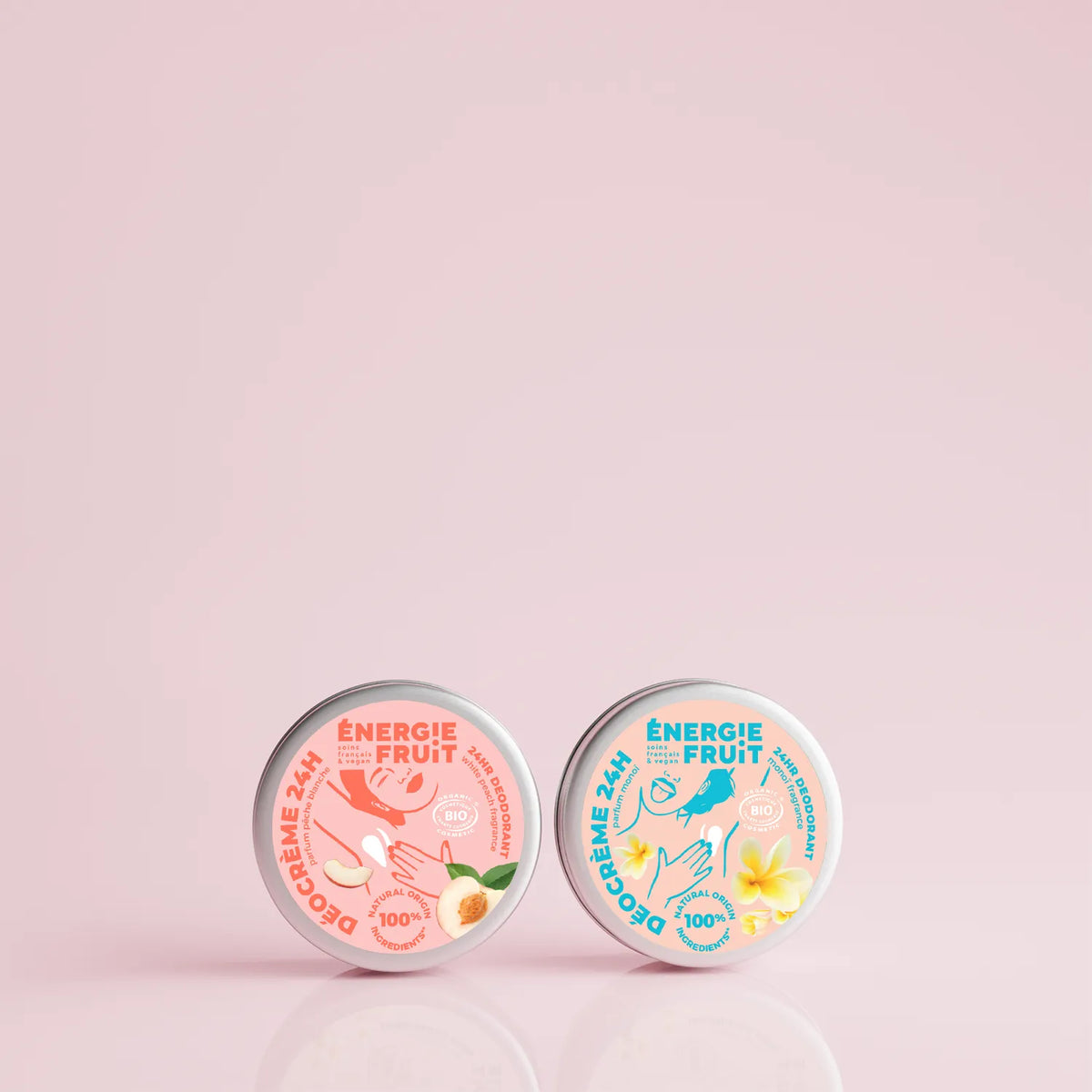 PACK DUO DÉODORANT CRÈME 24H MONOI & PÊCHE