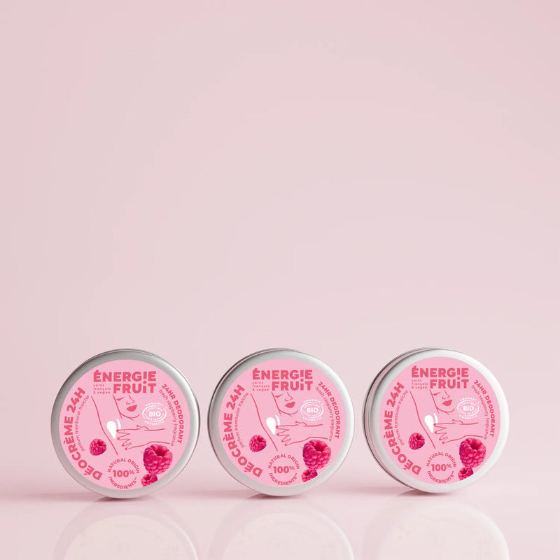 PACK x3 DÉODORANT CRÈME 24H FRAMBOISE