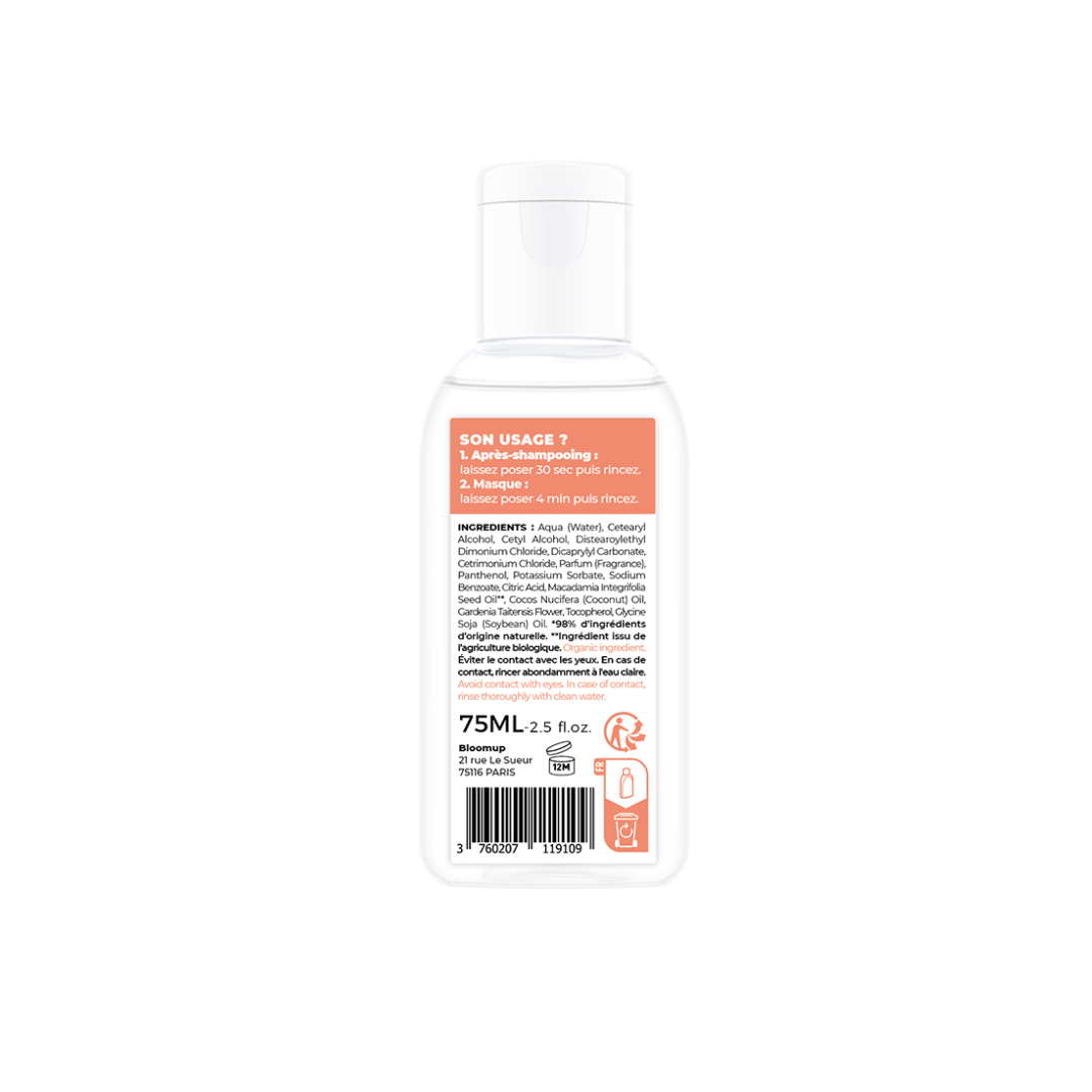 MINI MASQUE 2 EN 1 HYDRATANT MONOÏ - FORMAT VOYAGE - SANS SILICONE