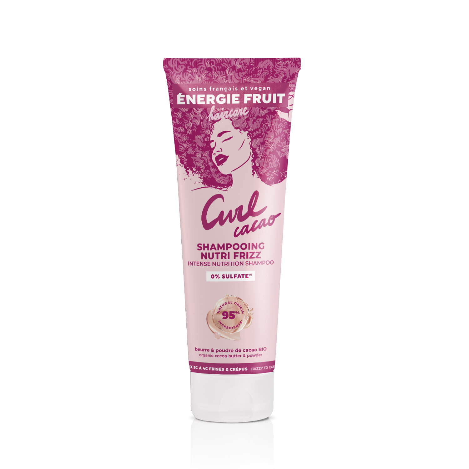 Curl cacao shampooing nutri frizz face