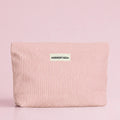 XXL Pink Velvet Toiletry Bag
