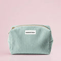 GREEN VELVET TOILETRY BAG