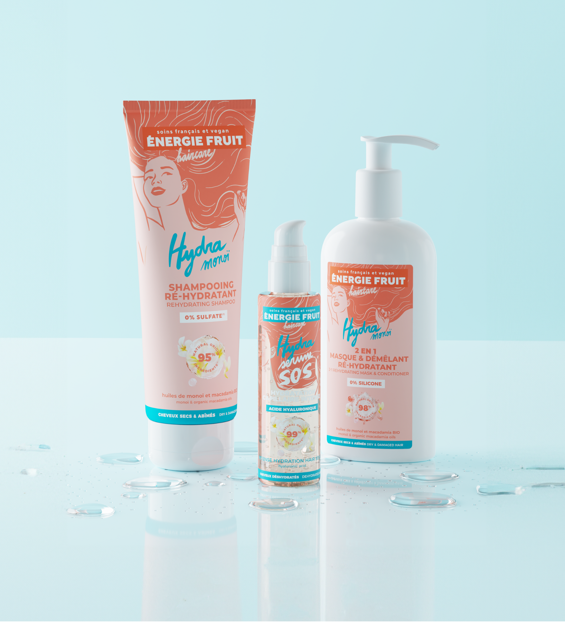 MASQUE 2 EN 1 HYDRATANT MONOÏ - SANS SILICONE