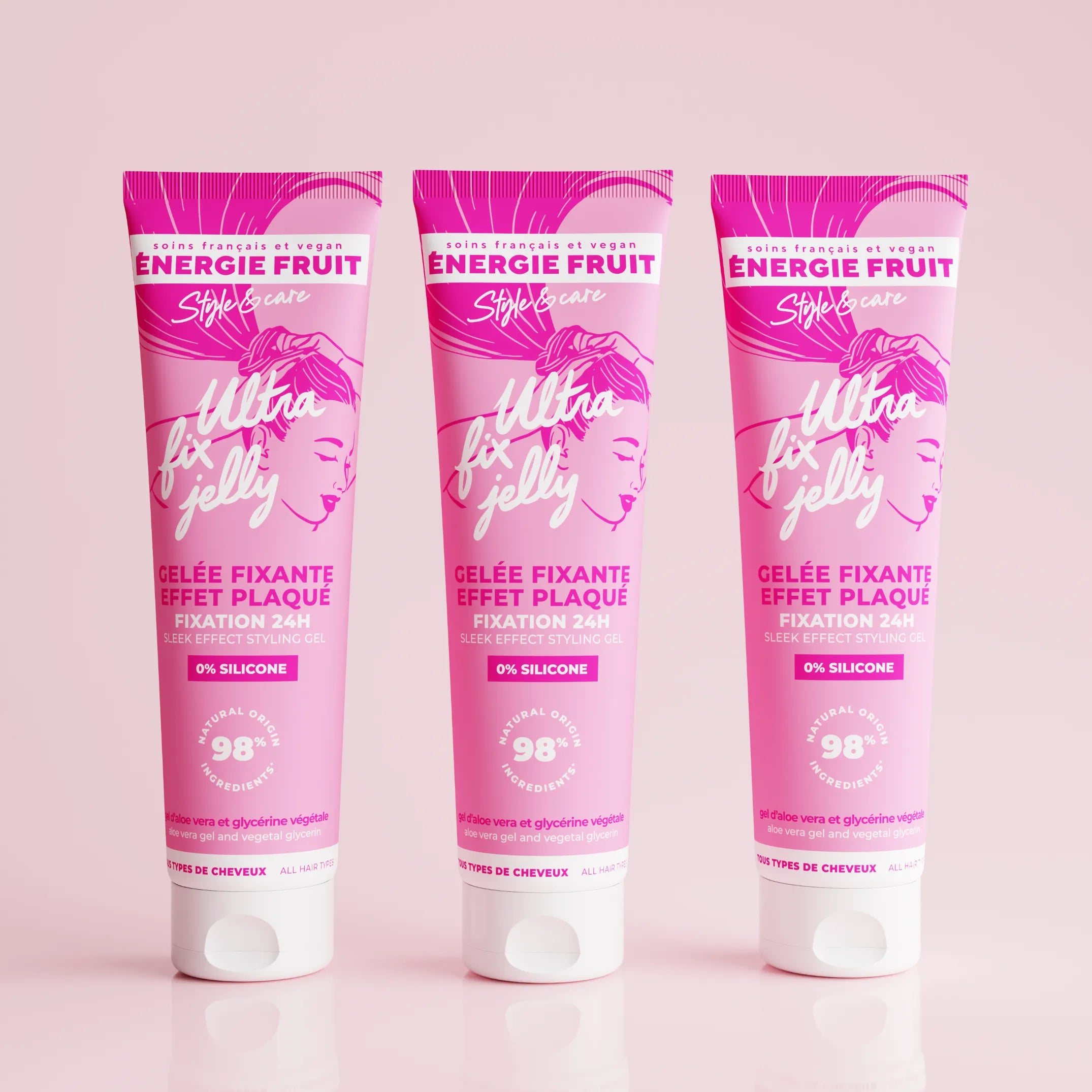 PACK x3 GELÉE FIXANTE CHEVEUX PLAQUÉS