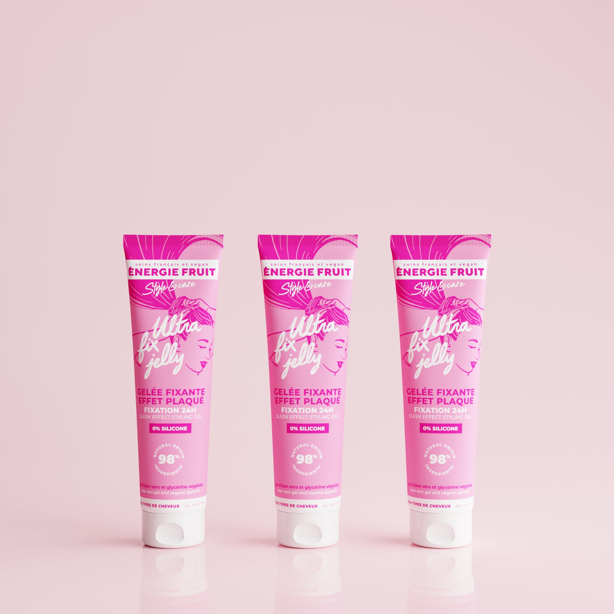 PACK x3 GELÉE FIXANTE CHEVEUX PLAQUÉS