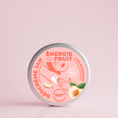 24H PEACH FRAGRANCE DEOCREME - ECOCERT ORGANIC CERTIFIED