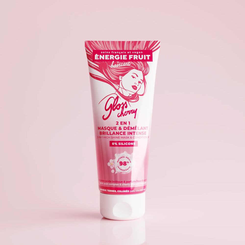 2-IN-1 GLOSS CHERRY MASK - INTENSE SHINE - SILICONE-FREE