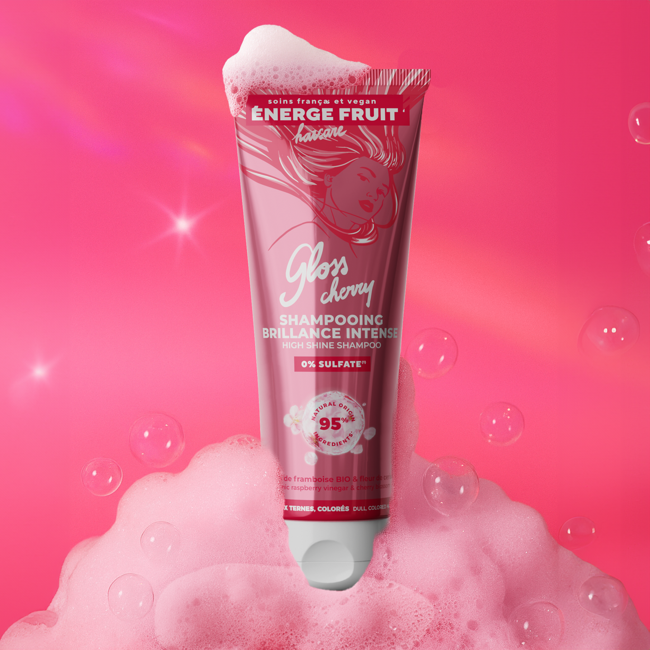 SHAMPOOING GLOSS CHERRY BRILLANCE INTENSE - SANS SULFATE