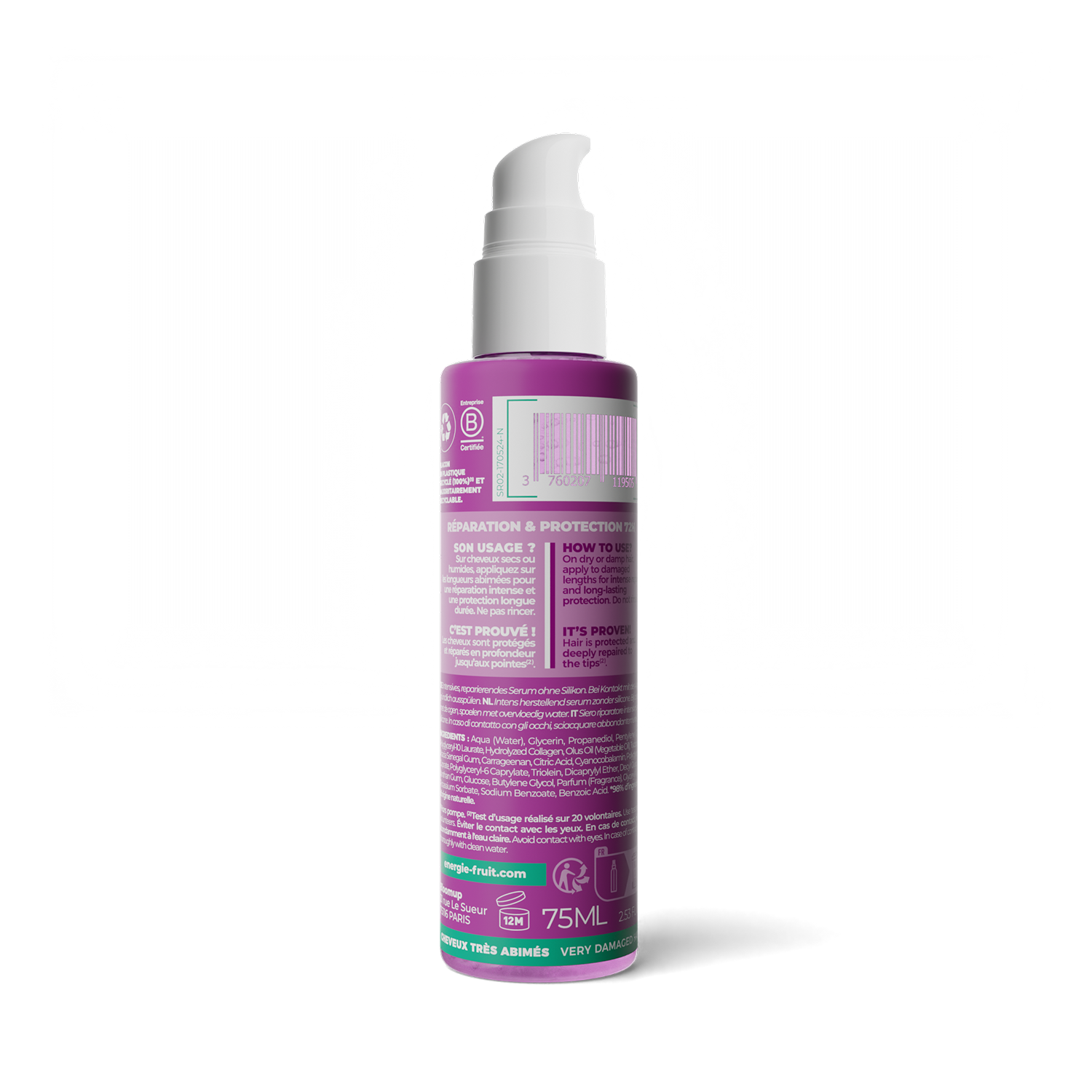 Sérum SOS repair collagène de dos