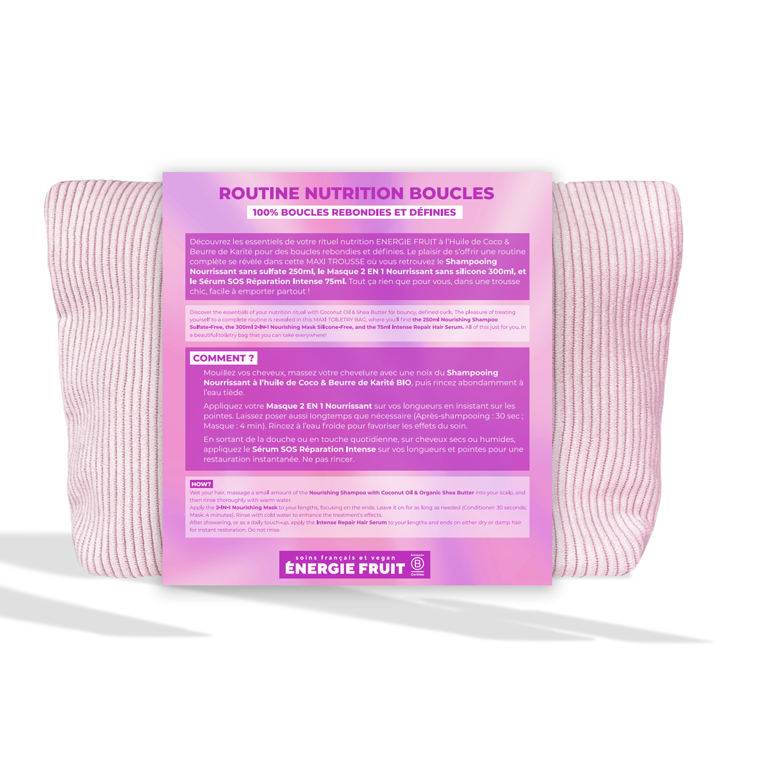 TROUSSE ROUTINE NUTRITION BOUCLES COCO dos