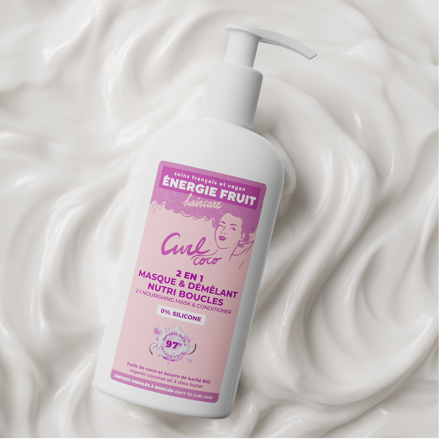 MASQUE 2 EN 1 COCO CURL NOURRISSANT BOUCLES - SANS SILICONE