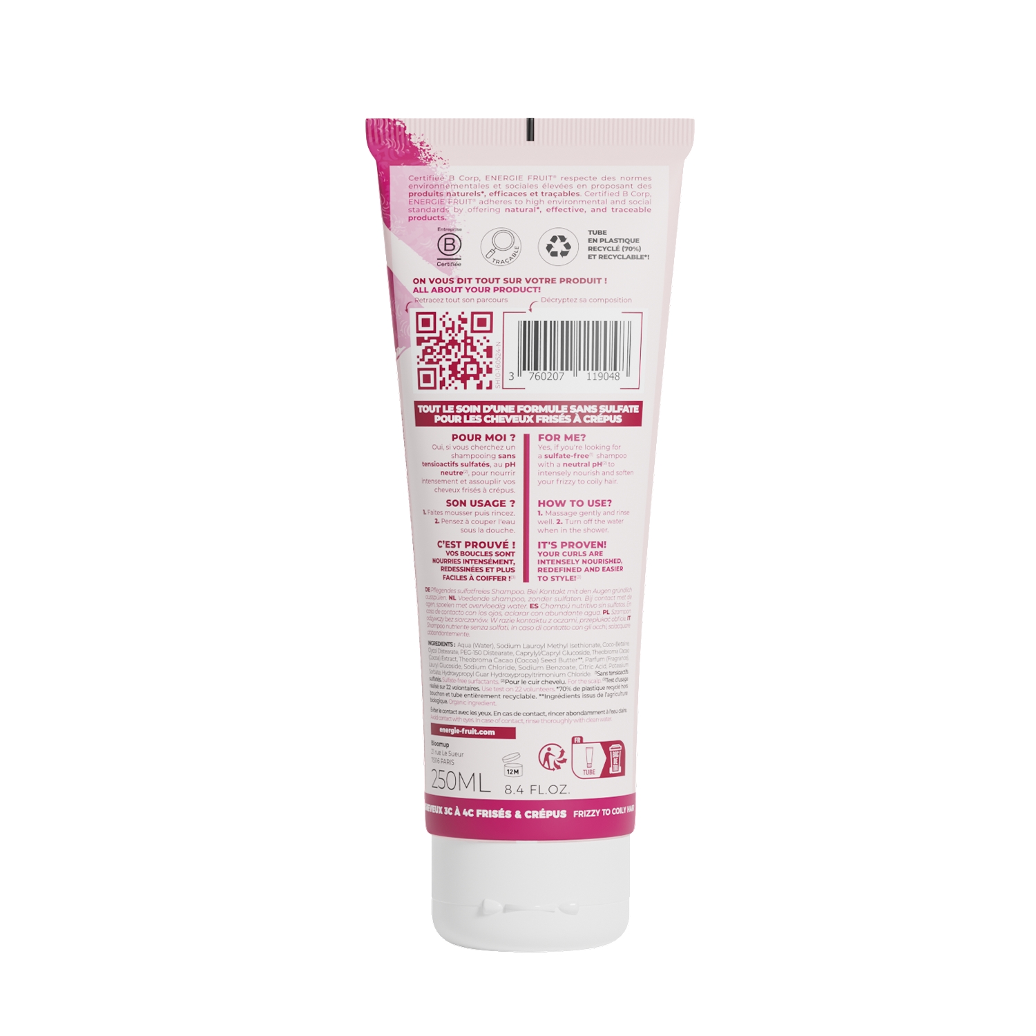 SHAMPOING CURL CACAO NUTRITION INTENSE - SANS SULFATE