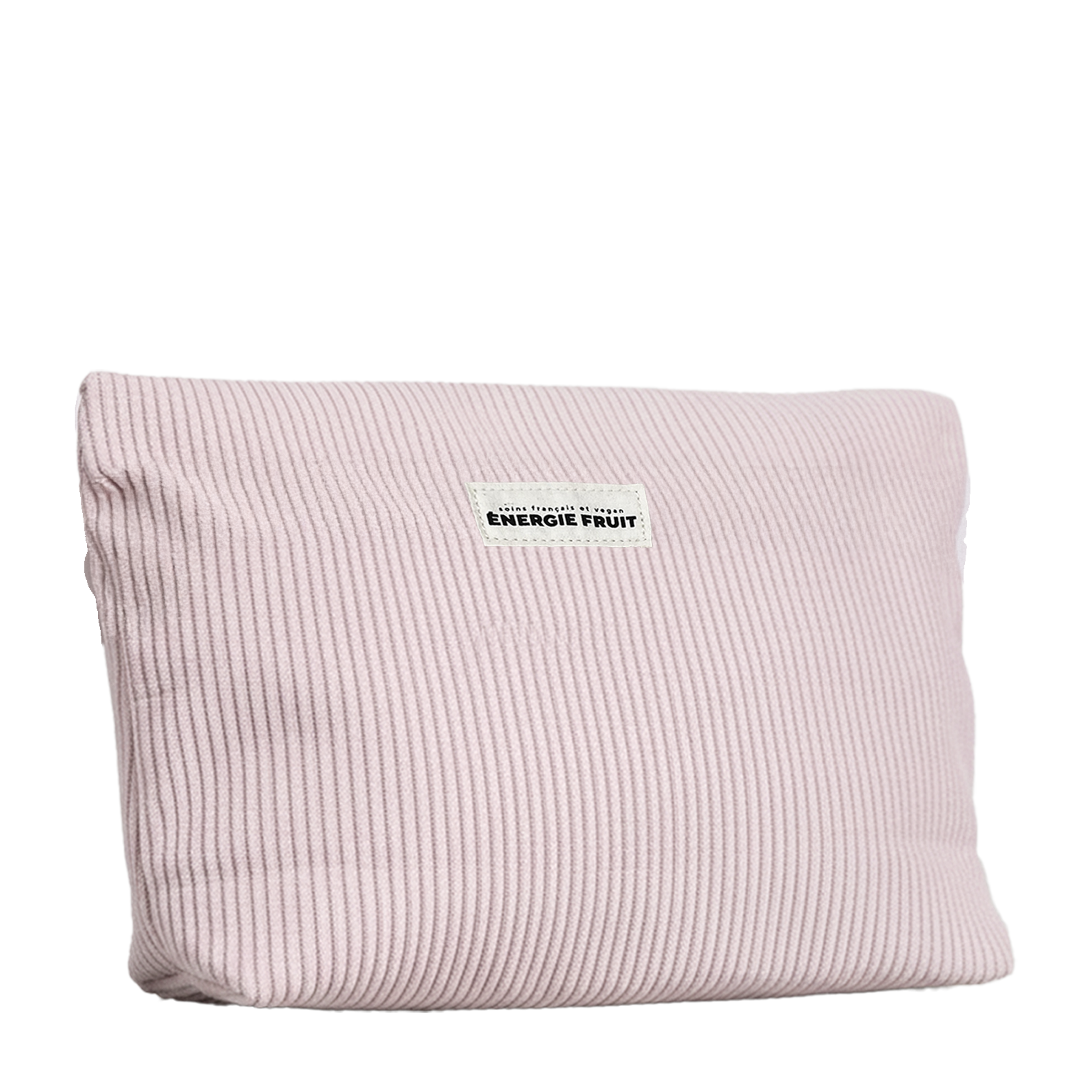 TROUSSE DE TOILETTE EN VELOURS XXL - ROSE PÂLE