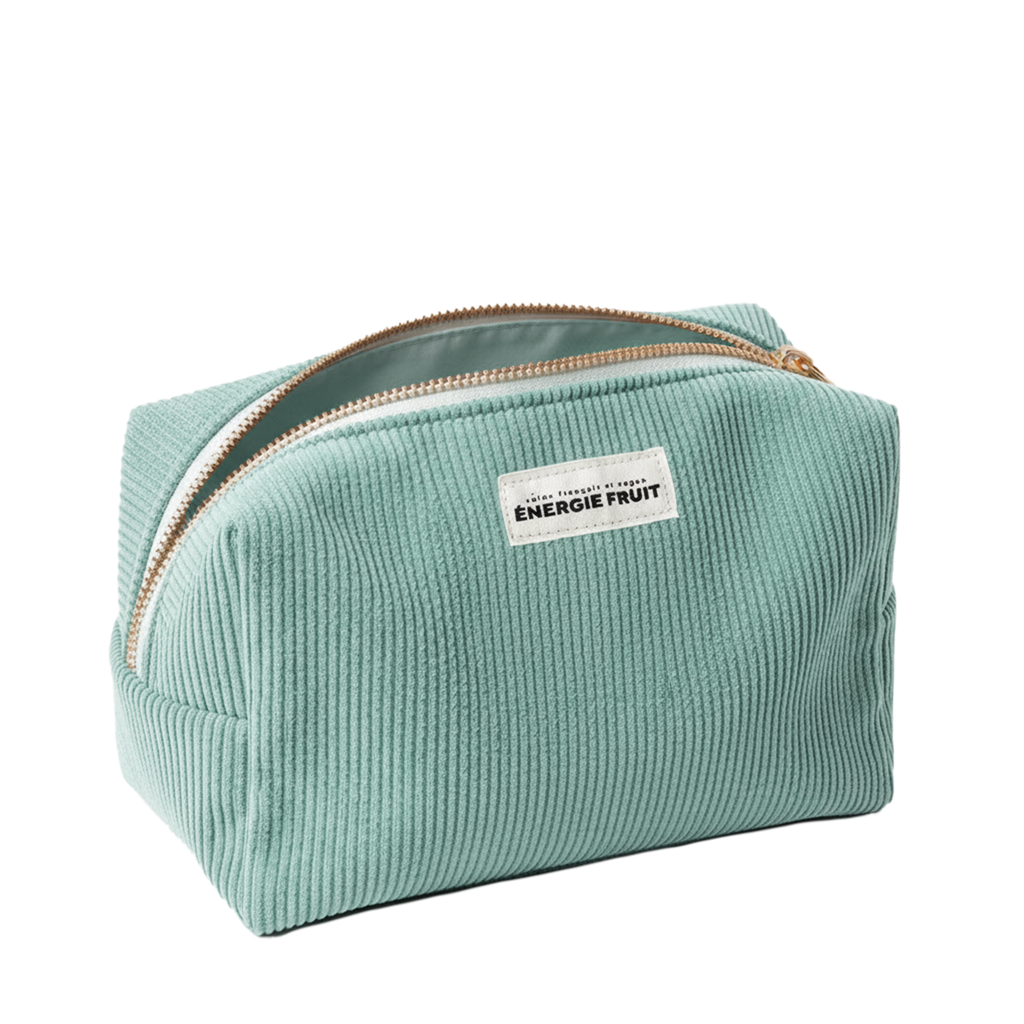 GREEN VELVET TOILETRY BAG