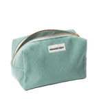 GREEN VELVET TOILETRY BAG